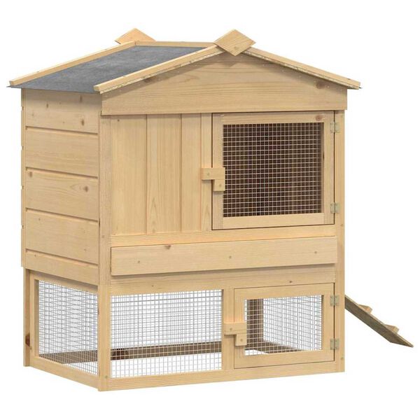 vidaXL Κοτέτσι Καφέ 225 x 60 x 89 εκ