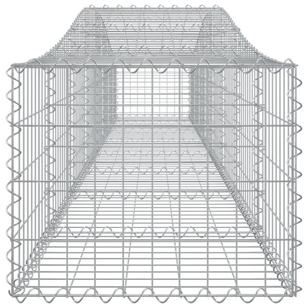 vidaXL Συρματοκιβώτια Τοξωτά 4 τεμ. 400x50x40/60 εκ. Γαλβαν. Ατσάλι