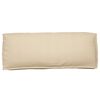 vidaXL Μαξιλάρι παλέτας για πλάτη Μπεζ 120 x 40 x 12 cm Ύφασμα Oxford