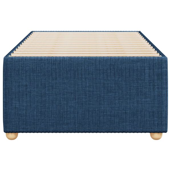 vidaXL Σκελετός Κρεβατιού Χωρίς Στρώμα Μπλε 90x190 εκ. Υφασμάτινο