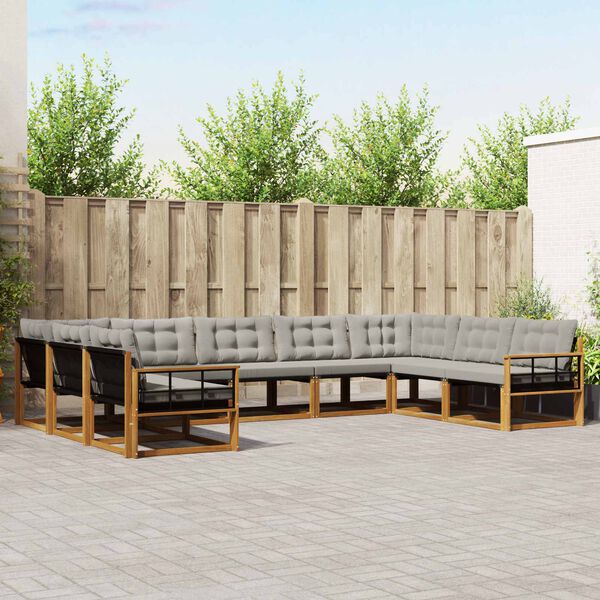 vidaXL &Sigma;&epsilon;&iota;&rho;ά &Kappa;&alpha;&nu;&alpha;&pi;έ &Epsilon;&xi;&omega;&tau;&epsilon;&rho;&iota;&kappa;&omicron;ύ 9 pcs &Phi;&upsilon;&sigma;&iota;&kappa;ό &kappa;&alpha;&iota; &Alpha;&nu;&omicron;&iota;&chi;&tau;ό &Gamma;&kappa;&rho;&iota;