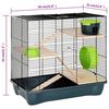 vidaXL Κλουβί Χάμστερ Γκρι 58 x 32 x 54 εκ. Πολυπροπυλένιο & Μέταλλο