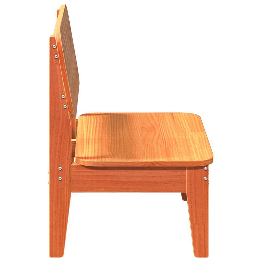 vidaXL Καρέκλα κήπου Wax Brown 60x52,5x72 cm Στερεό ξύλο πεύκου