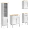 vidaXL &Sigma;&epsilon;&tau; &Epsilon;&pi;ί&pi;&lambda;&omega;&nu; &Mu;&pi;ά&nu;&iota;&omicron;&upsilon; FLORO 4 &tau;&mu;&chi;. &Lambda;&epsilon;&upsilon;&kappa;ό 35 x 30 x 160 &epsilon;&kappa;
