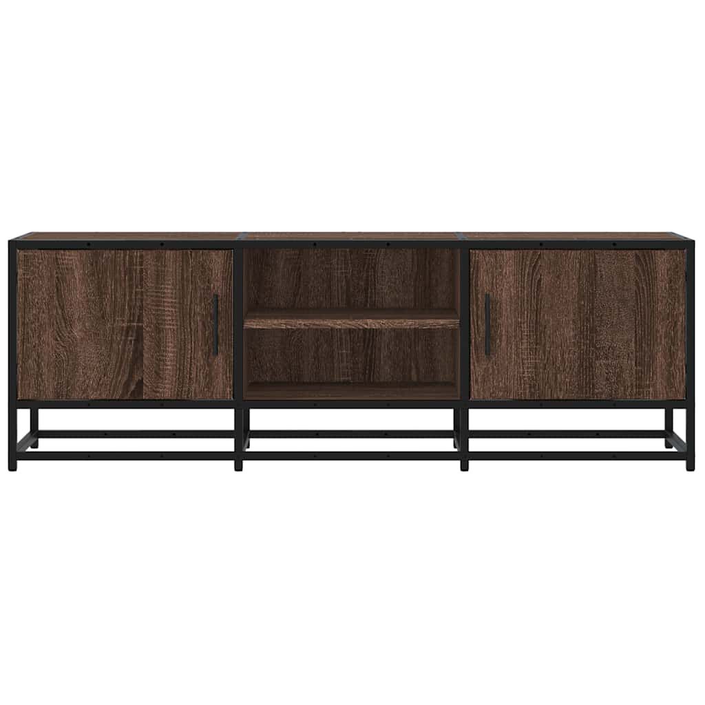 vidaXL Έπιπλο Τηλεόρασης Καφέ Δρυς 120x35x41 εκ Επεξ. Ξύλο/Μέταλλο
