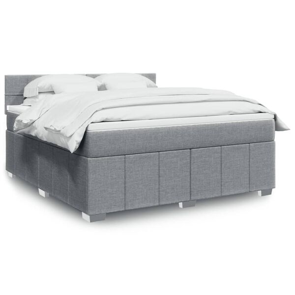 vidaXL &Kappa;&rho;&epsilon;&beta;ά&tau;&iota; Boxspring &mu;&epsilon; &Sigma;&tau;&rho;ώ&mu;&alpha; &Alpha;&nu;&omicron;&iota;&chi;&tau;ό &Gamma;&kappa;&rho;&iota; 180x200 &epsilon;&kappa;. &Upsilon;&phi;&alpha;&sigma;&mu;ά&tau;&iota;&nu;&omicron;