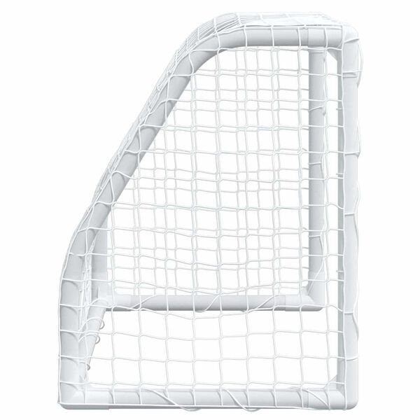 vidaXL Τέρματα Παιδικά 2 Τεμ. Λευκά 64x35x48 εκ. Μεταλλικά με Μπάλα