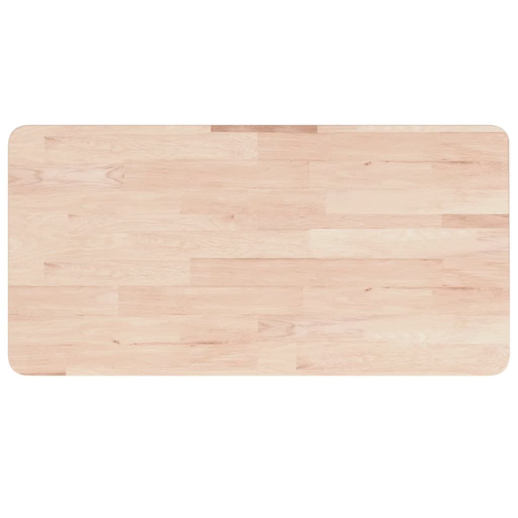 vidaXL Πάγκος Εργασίας Ορθογώνιος 100x60x(73-99,5) εκ Μασίφ Ξύλο Δρυός