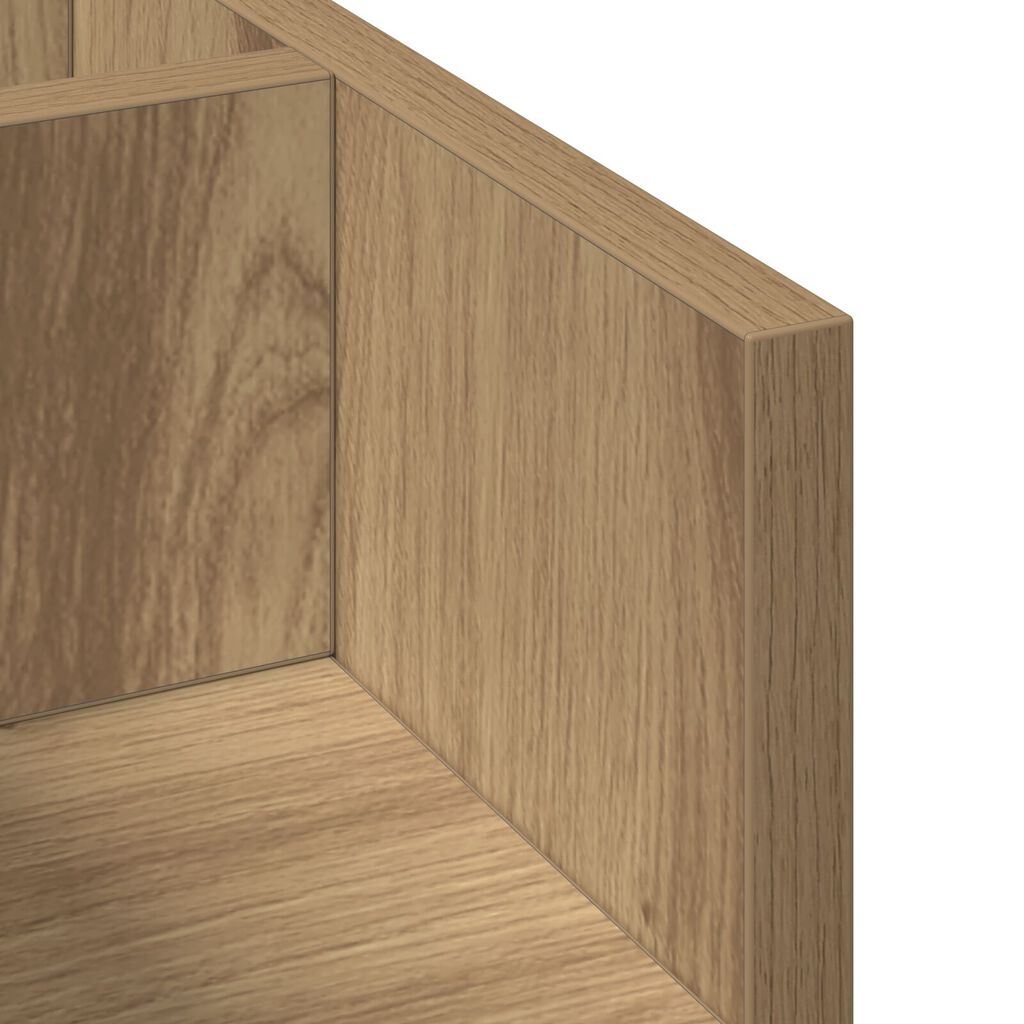 vidaXL Οργανωτής Γραφείου Μαύρη Δρυς 44.5x24x25 cm Κατασκευασμένο Ξύλο
