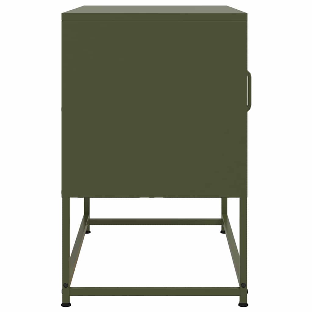 vidaXL Έπιπλο Τηλεόρασης Πράσινο Λαδί 68,5x39x60,5 εκ. από Ατσάλι