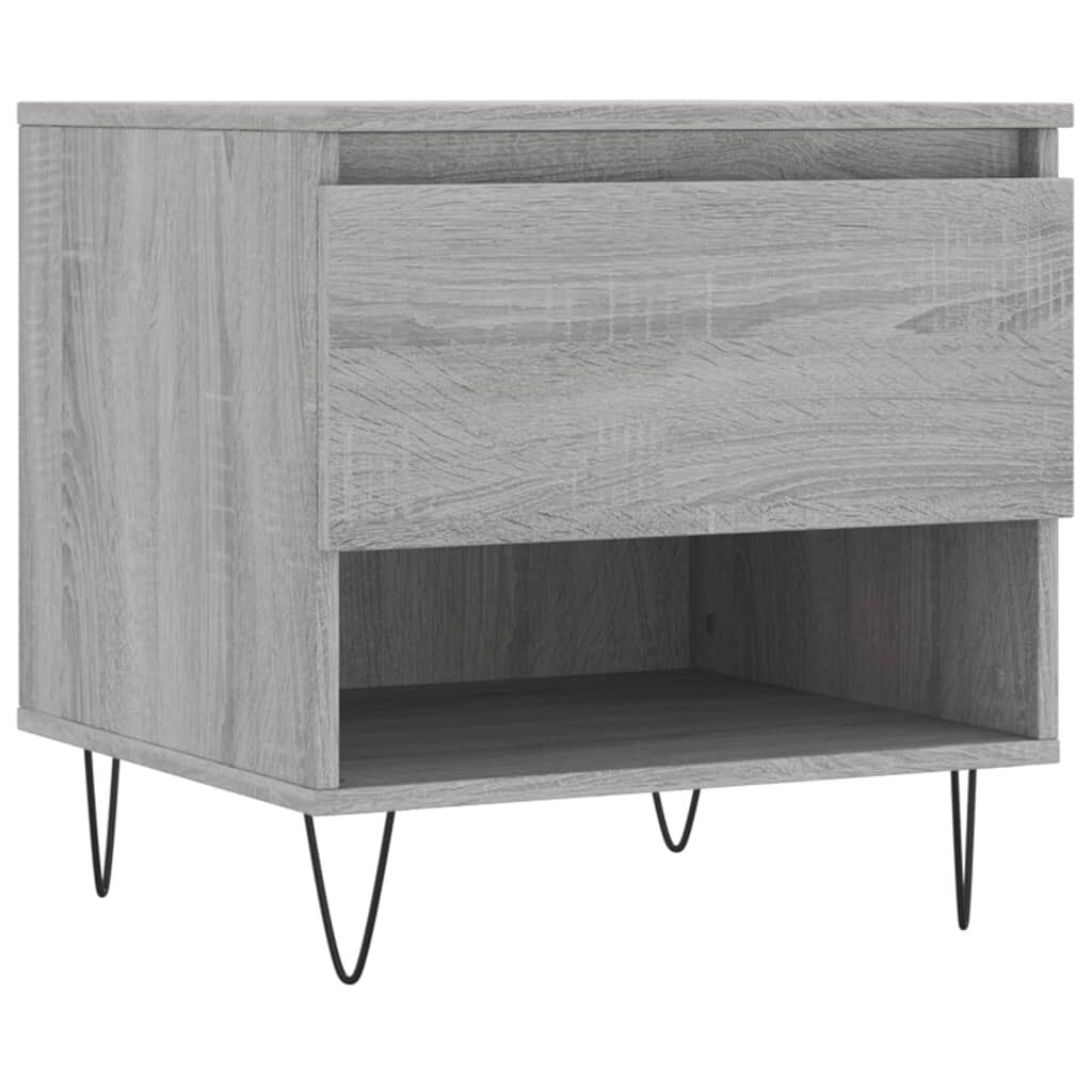 vidaXL Τραπεζάκι Σαλονιού Γκρι Sonoma 50x46x50 εκ. Επεξεργασμένο Ξύλο