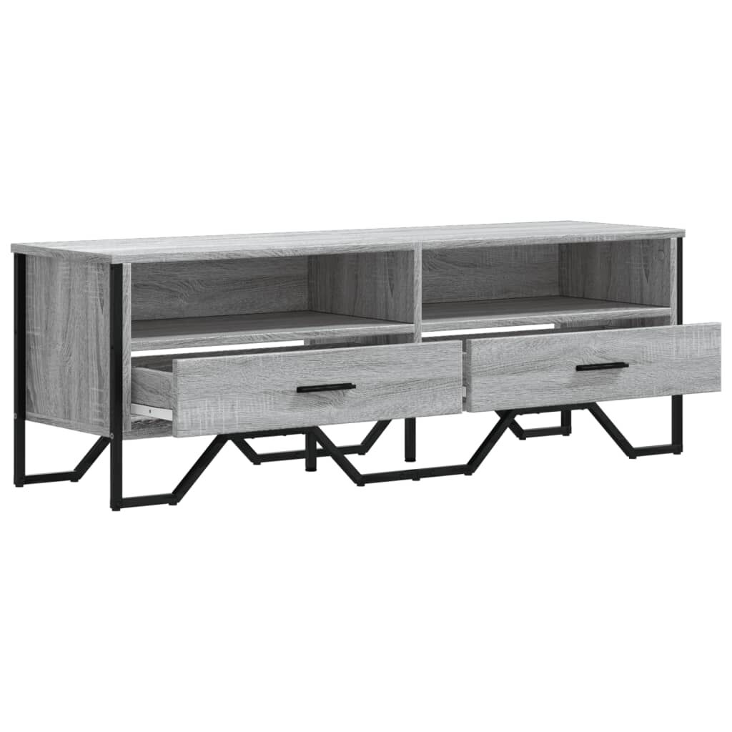 vidaXL Έπιπλο Τηλεόρασης Γκρι Sonoma 122x34x41 εκ. από Επεξεργ. Ξύλο