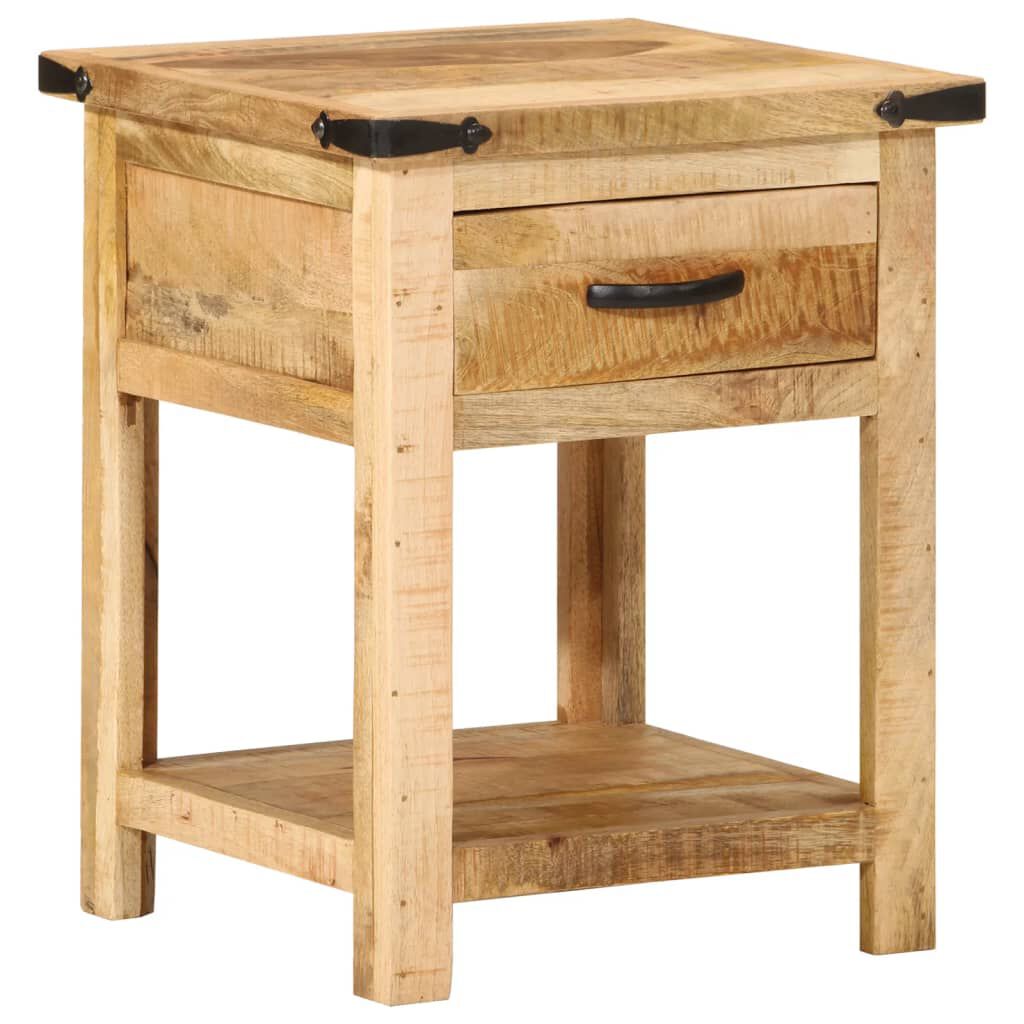 vidaXL Κομοδίνο 40 x 40 x 50 εκ. από Μασίφ Ξύλο Μάνγκο