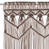 vidaXL Κουρτίνα Μακραμέ Taupe 140 x 240 εκ. Βαμβακερή
