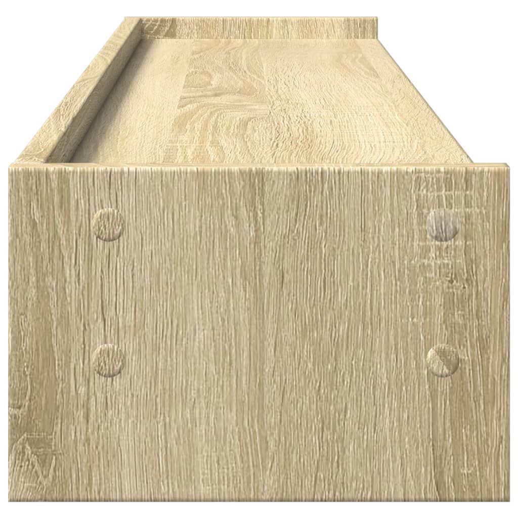 vidaXL Βάση Οθόνης Sonoma Δρυς 100x24x16 εκ. από Επεξ. Ξύλο