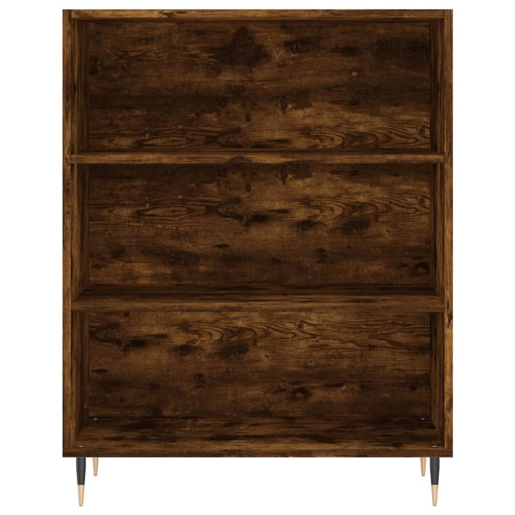 vidaXL Βιβλιοθήκη Καπνιστή Δρυς 69,5 x 32,5 x 90 εκ. από Επεξεργ. Ξύλο
