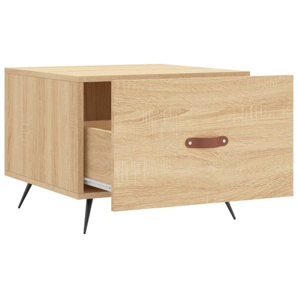 vidaXL Τραπεζάκι Σαλονιού Sonoma Δρυς 50x50x40 εκ. Επεξεργασμένο Ξύλο