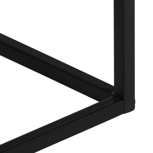vidaXL Τραπέζι Κονσόλα 110x30x75 εκ. Μασίφ Ακατ. Ξύλο Μάνγκο/Σίδηρο