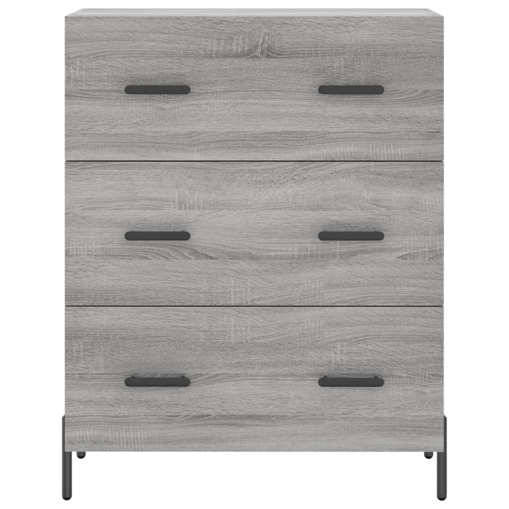vidaXL Ντουλάπι Γκρι Sonoma 69,5 x 34 x 90 εκ. από Επεξεργασμένο Ξύλο