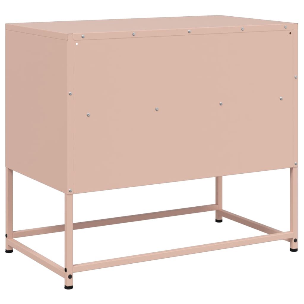 vidaXL Έπιπλο Τηλεόρασης Ροζ 68 x 39 x 60,5 εκ. από Χάλυβα