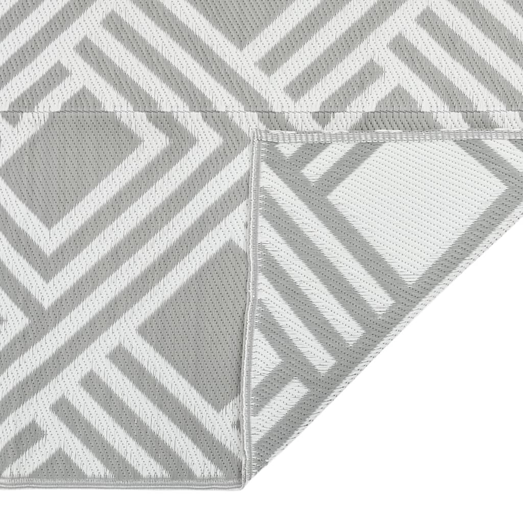 vidaXL Χαλί εξωτερικού χώρου ARAKIL Γκρι 140x200 cm PP