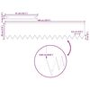 vidaXL Περιγράμματα γκαζόν 10 pcs Καφέ 100 x 0.5 x 20 εκ