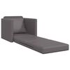 vidaXL Καναπές-Κρεβάτι Δαπέδου 2 σε 1 Γκρι 112x174x55 εκ. Συνθ. Δέρμα