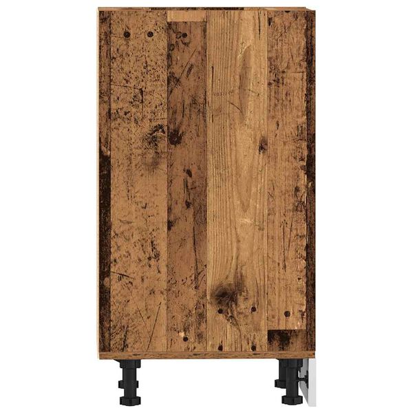 vidaXL Κάτω ντουλάπι Riga Παλιό ξύλο 30x44,5x81,5 cm