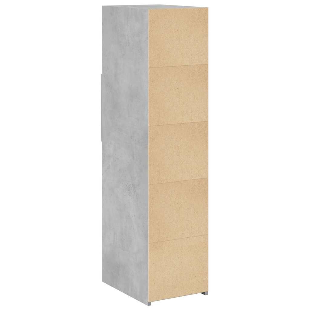 vidaXL Ντουλάπι Γκρι Σκυρ. 30x42,5x124 εκ. από Επεξεργασμένο Ξύλο