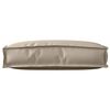 vidaXL Μαξιλάρι παλέτας για πλάτη Taupe 60 x 40 x 12 cm Ύφασμα Oxford