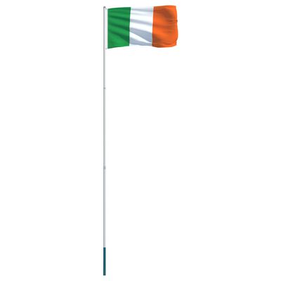 vidaXL Σημαία Ιρλανδίας και Ιστός 4 μ. από Αλουμίνιο