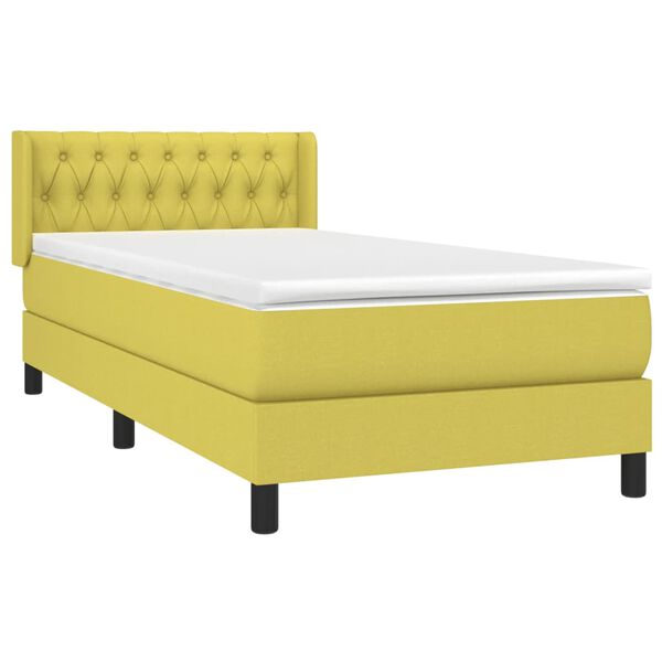 vidaXL &Kappa;&rho;&epsilon;&beta;ά&tau;&iota; Boxspring &mu;&epsilon; &Sigma;&tau;&rho;ώ&mu;&alpha; &Pi;&rho;ά&sigma;&iota;&nu;&omicron; 90x200 &epsilon;&kappa;. &Upsilon;&phi;&alpha;&sigma;&mu;ά&tau;&iota;&nu;&omicron;