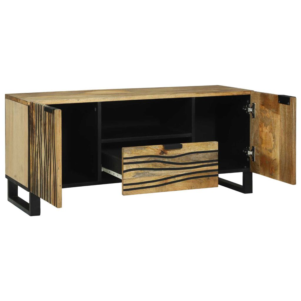 vidaXL Ντουλάπα Τηλεόρασης 105x33.5x46 cm Μασίφ Ξύλο Μάνγκο