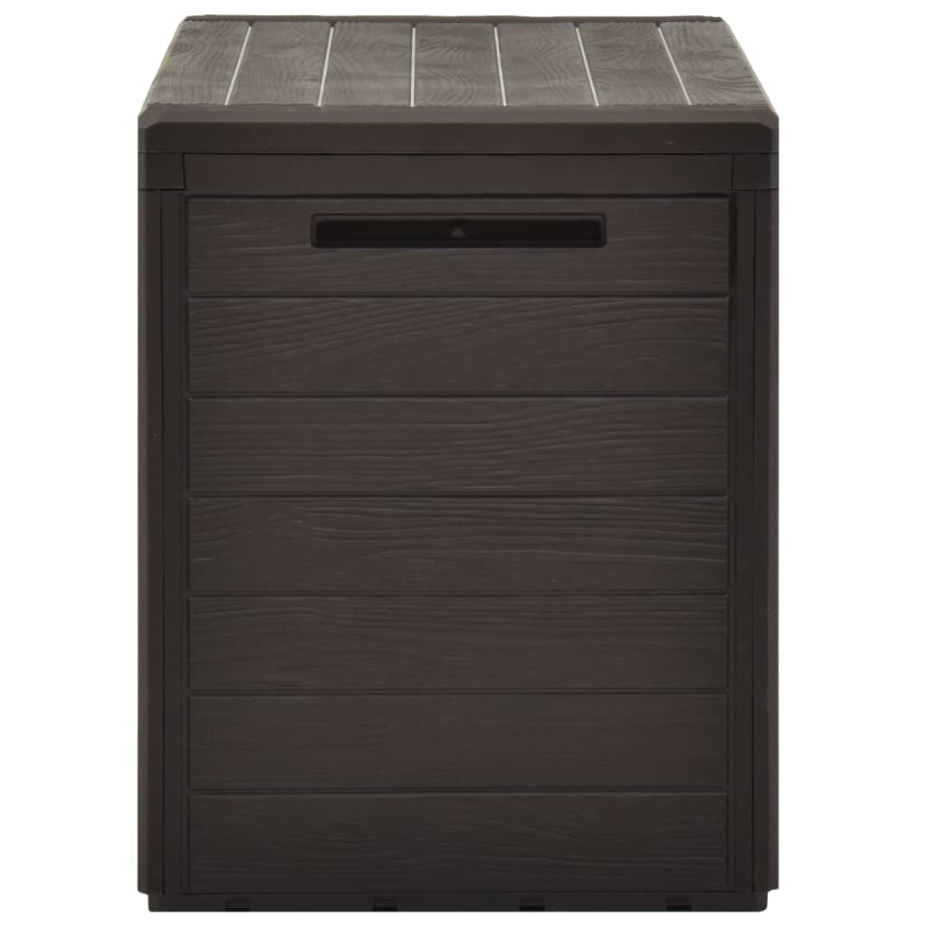 vidaXL Μπαούλο Αποθήκευσης Κήπου Καφέ 78 x 44 x 55 εκ.