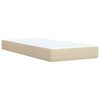 vidaXL &Kappa;&rho;&epsilon;&beta;ά&tau;&iota; Boxspring &mu;&epsilon; &Sigma;&tau;&rho;ώ&mu;&alpha; &Kappa;&rho;&epsilon;&mu; 100 x 200 &epsilon;&kappa;. &Upsilon;&phi;&alpha;&sigma;&mu;ά&tau;&iota;&nu;&omicron;