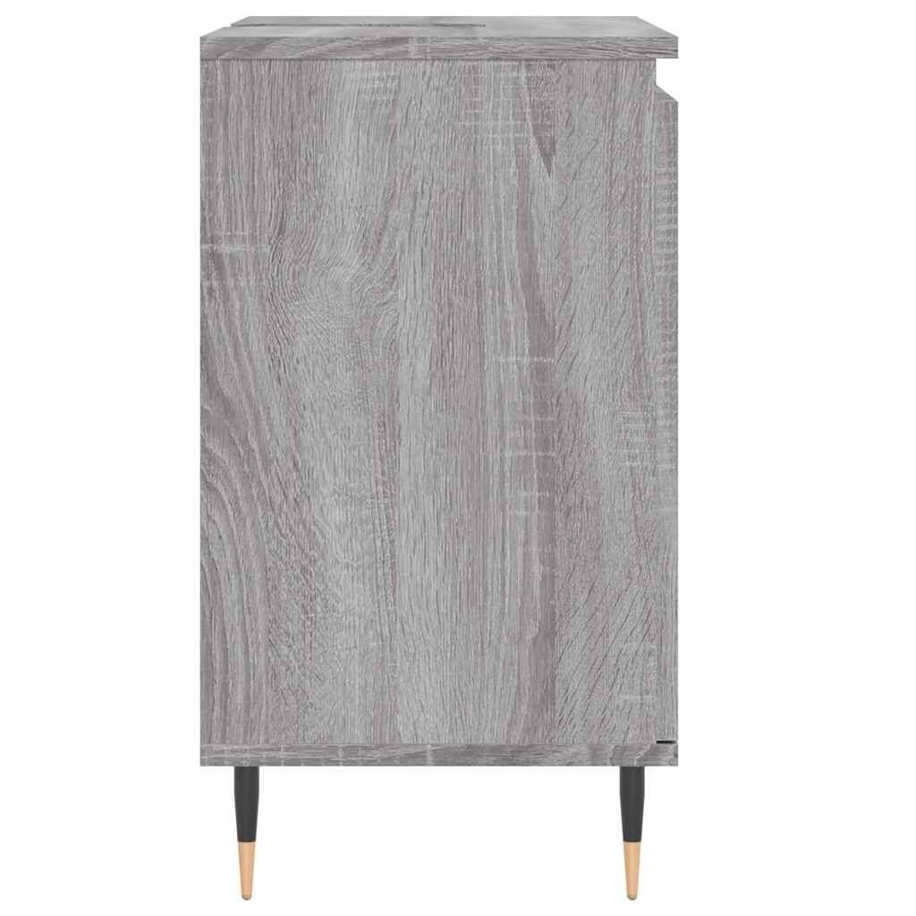 vidaXL Ντουλάπι Μπάνιου Γκρι Sonoma 58 x 33 x 60 εκ. από Επεξεργ. Ξύλο