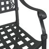 vidaXL Καρέκλα Κήπου 2 pcs Μαύρο 55 x 56.5 x 91εκ Αλουμίνιο