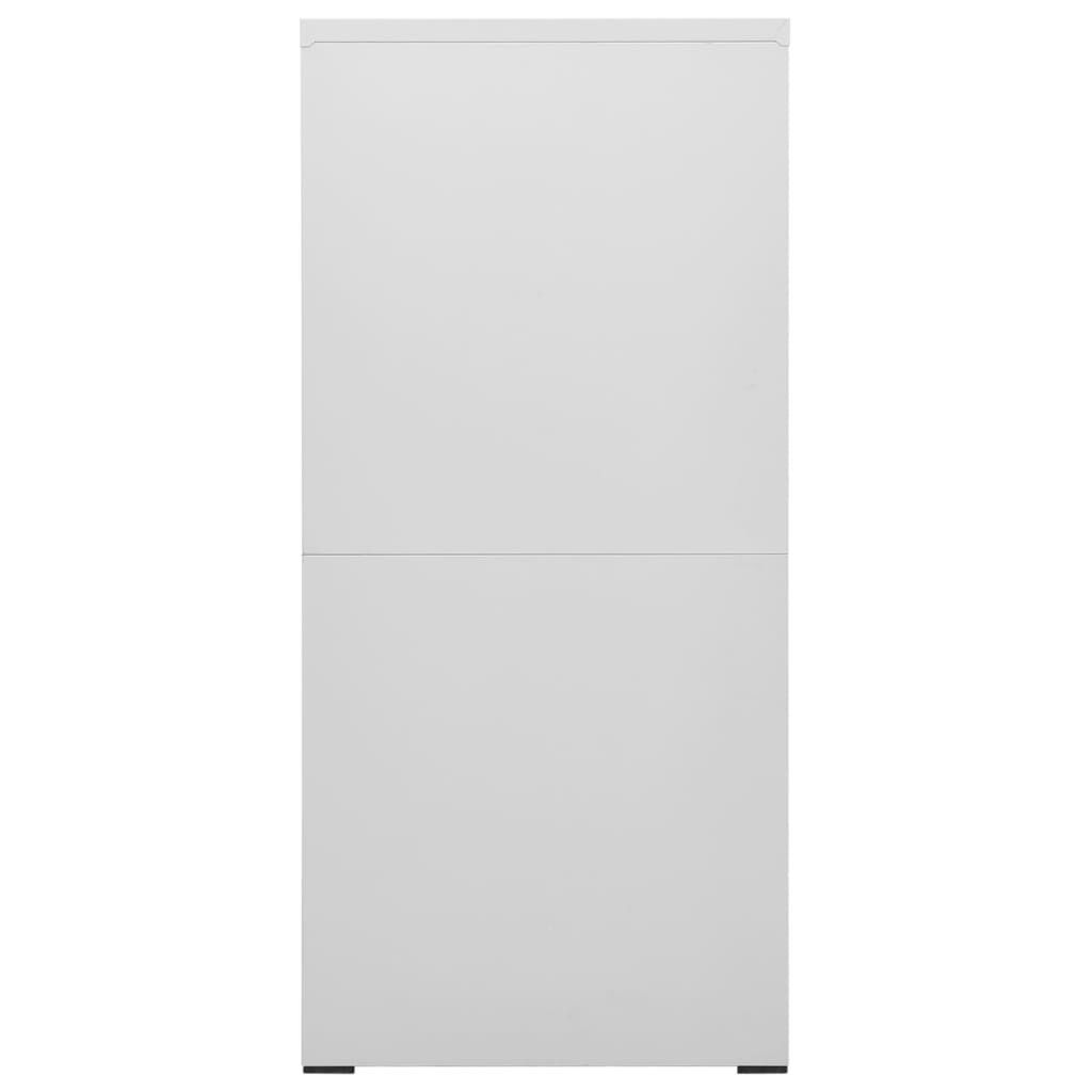vidaXL Αρχειοθήκη Ανοιχτό Γκρι 46 x 62 x 133 εκ. από Ατσάλι