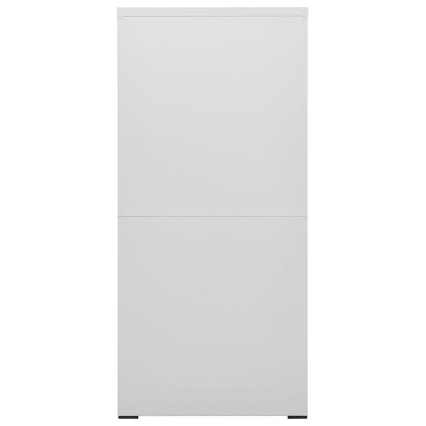 vidaXL Αρχειοθήκη Ανοιχτό Γκρι 46 x 62 x 133 εκ. από Ατσάλι