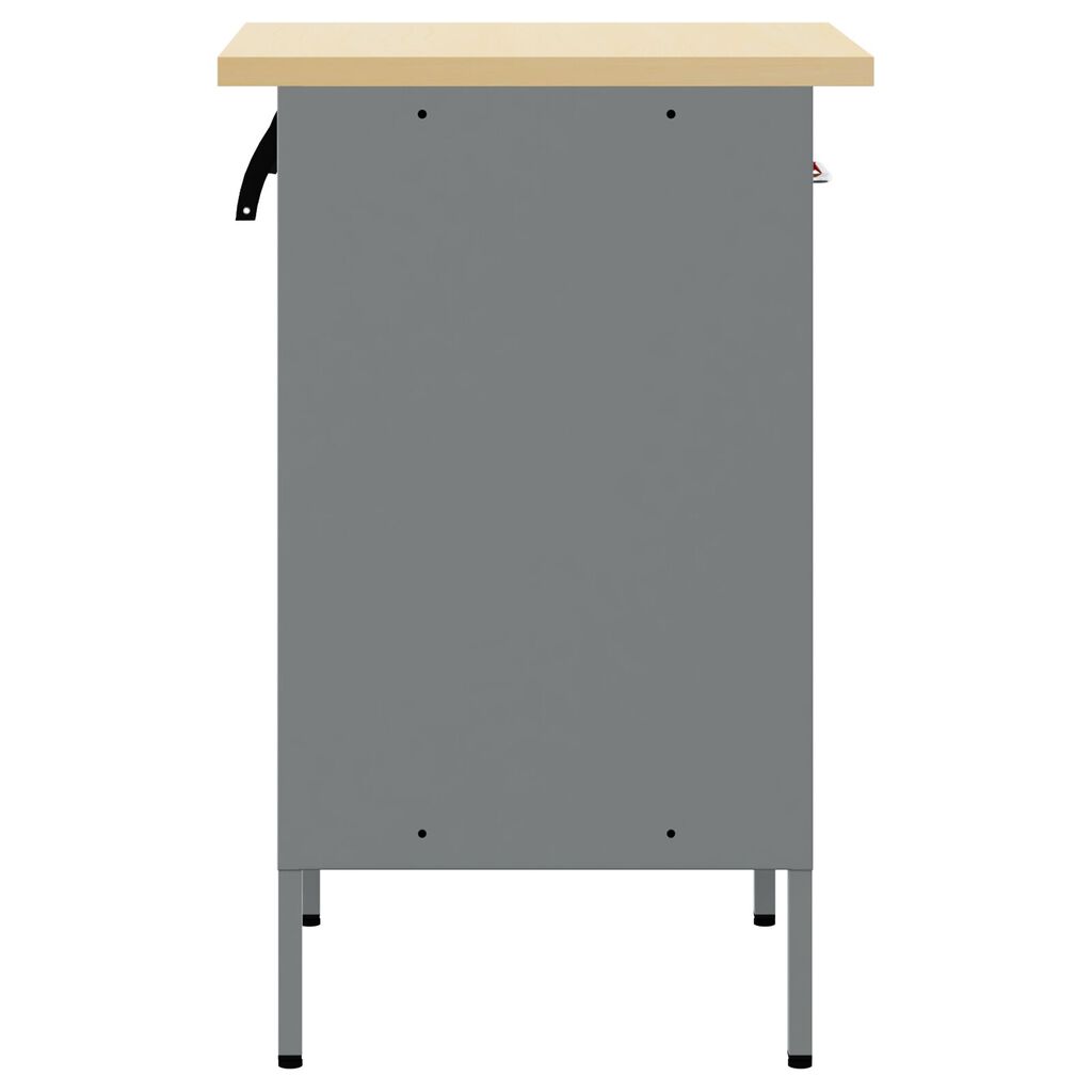 vidaXL Εργασιακό Ντουλάπι Κόκκινο 50x55x84 εκ. Ατσάλι