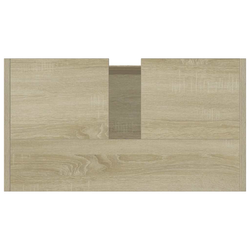 vidaXL Ντουλάπι Νιπτήρα Sonoma Δρυς 60 x 33 x 61 εκ. από Επεξ. Ξύλο