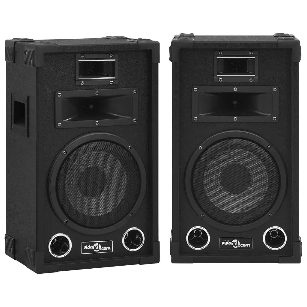 vidaXL Ηχεία Επαγγελματικά Παθητικά Hifi 2 τεμ. Μαύρα 800 W