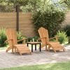 vidaXL &Kappa;&alpha;&rho;έ&kappa;&lambda;&alpha; Adirondack 2 pcs &Kappa;&alpha;&phi;έ 137 x 77 x 95 &epsilon;&kappa; &Sigma;&tau;&epsilon;&rho;&epsilon;ό &Xi;ύ&lambda;&omicron; &Tau;ί&kappa;