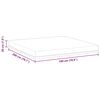 vidaXL Στρώμα Λευκό και Μπλε 180 x 200 cm Τζελ Μνήμης Φόρμα