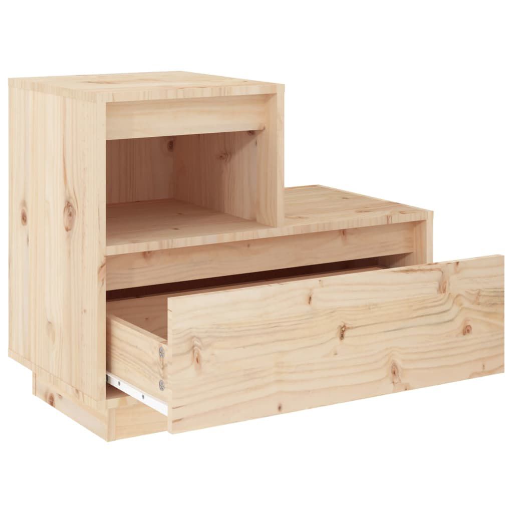 vidaXL Κομοδίνα 2 τεμ. 60 x 34 x 51 εκ. από Μασίφ Ξύλο Πεύκου