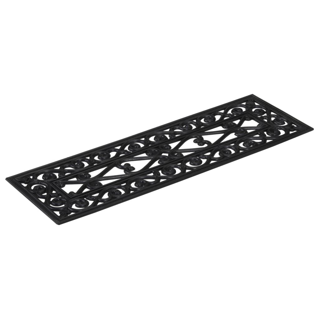 vidaXL Πατάκια Σκάλας 10 τεμ. 25 x 75 εκ. από Καουτσούκ