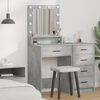 vidaXL Κομοδίνο Γκρι σκυροδέματος 50 x 41 x 135 εκ Επεξεργασμένο ξύλο