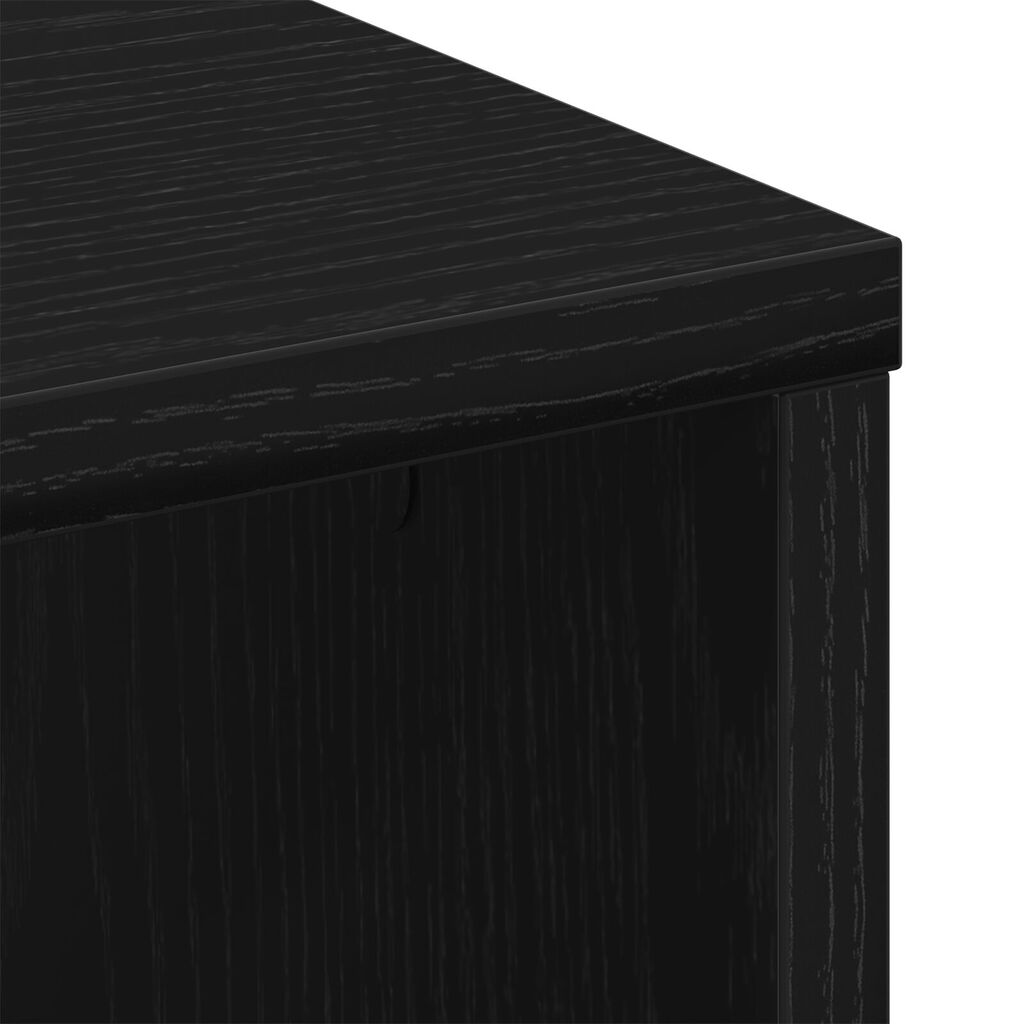vidaXL Τραπεζάκι Σαλονιού Μαύρο Δρυς 100x50x40 εκ Επεξεργασμένο Ξύλο