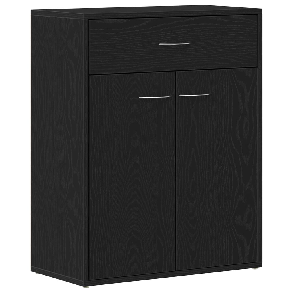 VidaXL Πλαϊνό Γραφείο Μαύρο Δρυς 60x30x75 εκ. Επεξεργασμένο Ξύλο