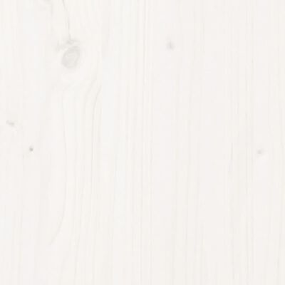vidaXL Ζαρντινιέρα Λευκή 60 x 60 x 60 εκ. από Μασίφ Ξύλο Πεύκου